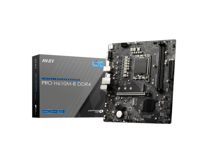 MSI MOTHERBOARD 610 (PRO H610M B DDR4) (FOR INTEL)